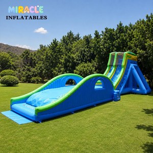 <span class=keywords><strong>Toboggan</strong></span> aquatique gonflable géant de qualité commerciale <span class=keywords><strong>avec</strong></span> plateforme d'atterrissage gonflable, <span class=keywords><strong>toboggan</strong></span> extérieur pour la location en parc aquatique - Product Image 4