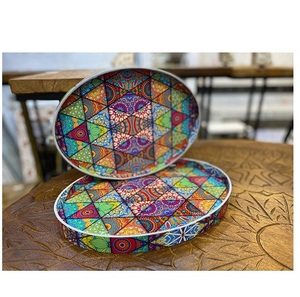 Plateau en bois de matériel d'incrustation d'os personnalisable de vente chaude pour le mariage à la maison disponible en différentes tailles commande minimum 20 pièces - Product Image 4