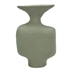 Conçu pour impressionner cet élégant vase à fleurs en fer métallique aux lignes modernes et élégantes avec une finition métallique audacieuse pour créer - Product Image 2