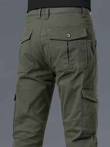 Nouveau pantalon cargo pour homme de style hip-hop haut de gamme, logo personnalisé, prix d'usine, pantalon cargo ample avec poches latérales, pantalon cargo pour homme - Product Image 5