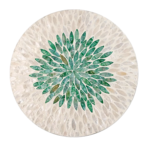 Nouvelle tendance Floral nacre napperon couleur naturelle fête Table décoration vadrouille napperon en gros fabriqué au Vietnam - Product Image 1