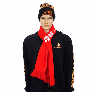 Écharpe d'hiver personnalisée de la meilleure qualité pour les musulmans, design joyeux à franges longues, 100% acrylique, style jacquard léger - Product Image 3