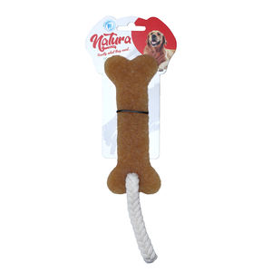 Natura 100% Digestible Large Bone Chew Toy for Dogs Handcrafted 100% Natural <b>Rubber</b> 8.66" (22cm)-8682315523843 - Product Image 1