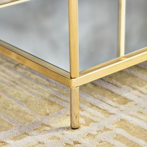 Table d'appoint moderne en verre de forme carrée avec base en métal, parfaite pour le salon, le café, le bureau et les espaces élégants de l'Inde - Product Image 4