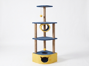 Amistar Medea Classic – Premium 4-Level Jute <b>Cat</b> Tree with <b>Tunnel</b>, Eco-Friendly Multi-Functional <b>Cat</b> Tower for All Size <b>Cats</b> - Product Image 5