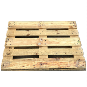 Paleta de madera maciza estándar Euro de alta calidad 1200*800 Entrada de 4 vías de doble cara uso Industrial resistente Origen de Francia rápido - Product Image 1