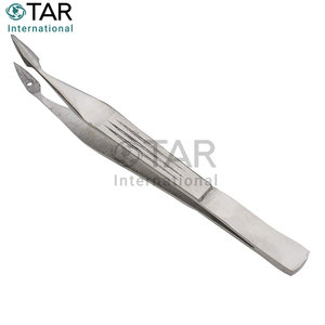 CARMALT Pince à éclats Pointe incurvée 14cm Pince à épiler en acier inoxydable Instruments médicaux vétérinaires chirurgicaux Usage domestique Anti rouille - Product Image 4