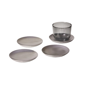 Wholesale Set of 4 Customized Size and Color Aluminium Metal <b>Tea</b> <b>Coasters</b> Mats & Pads - Product Image 1