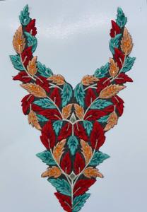 แผ่นปะคอลูกไม้ตาข่ายแบบคลาสสิกกับชุด zari และ sequin สำหรับอินเดียสำหรับ lehenga choli kurti Saree blouse การตัดเย็บ - Product Image 5