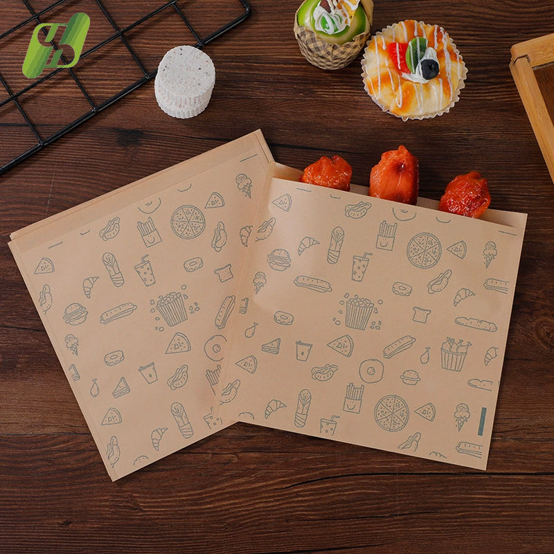 Deli Wrapping Paper Food Grade Grease Resistant Paper for Burger Sandwich Bread Basket Liner and Food Packing