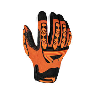 Guantes de seguridad de algodón con protección TPR Guantes de conductor de cuero de alto impacto Guantes DE TRABAJO resistentes para hombres - Product Image 2