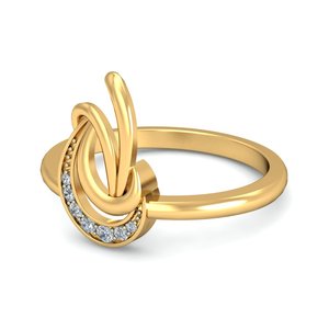 Anillo de oro de 18 quilates con brillantes diamantes cultivados en laboratorio - Product Image 2
