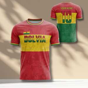 Set Personalizzato Maglia da Calcio Bolivia 2026 per Coppa del Mondo, Abbigliamento per Tifosi con Nome e Numero Personalizzati - Product Image 1