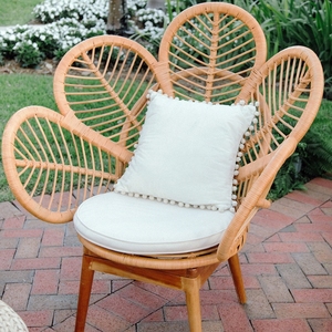 Papasan Cushion Chair Eco-Friendly Rattan Wicker Handmade Woven Modern Coffee Shop Living Room Apartment Outdoor Villa Hotel - Product Image 3