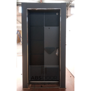 Puerta de Seguridad de Acero ABSDOOR, Estilo Turco Moderno de Lujo, con Relieve, para Entrada de Apartamentos y Hoteles, Aislamiento Térmico Interior, Turquía - Product Image 3