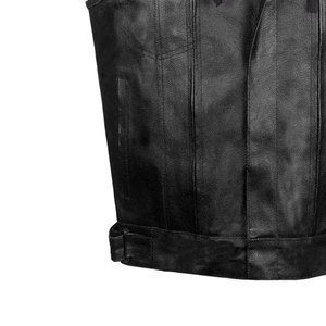 Chaleco de cuero OEM para hombre con ajuste ajustable y forro adecuado para clubes y distribución minorista - Product Image 6