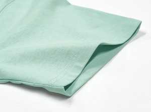 เสื้อยืดไหมพรมทรงหลวมไหล่ตก ผู้ชาย คุณภาพสูง น้ำหนัก 180 กรัม รับสกรีนโลโก้ ทรงเข้ารูป สไตล์ลำลอง สีพื้น - Product Image 5