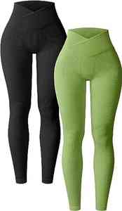 Leggings de cintura alta para mujer Pantalones de yoga adelgazantes con control de barriga suave para entrenamiento Correr - Product Image 4