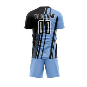 Maillots et shorts de football personnalisés populaires pour hommes, 100% polyester, kits de football sublimés, uniforme de football pour hommes - Product Image 3