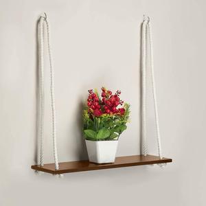 Wooden <b>Corner</b> Wall-Mounted Hanging <b>Shelf</b> for Living Room Entry Gym-Brown Solid Wood Storage & Decor Gift Set - Product Image 6