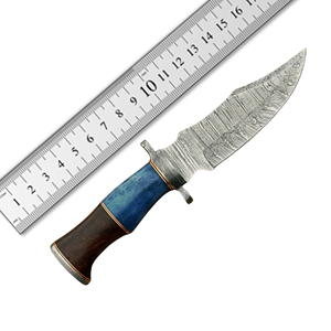 Cuchillo de caza de acero Damasco hecho a mano mango de hueso OEM tamaño personalizable alta durabilidad calidad Premium 2025 superventas - Product Image 2
