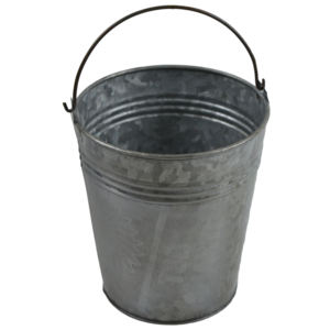 Vase à fleurs en métal fait à la main en fer avec finition galvanisée Design Fresh Home Decorative Item Galvanized Design - Product Image 6