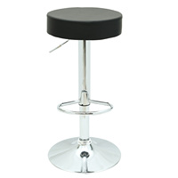 Tabouret de bar réglable en hauteur en cuir PU avec base en métal pivotante, siège de comptoir de cuisine, mobilier commercial