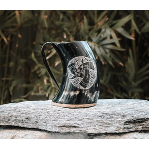 Tasses Viking en corne de buffle naturelle de haute qualité, polies, style nautique, durables, taille personnalisable, artisanat, vaisselle - Product Image 4