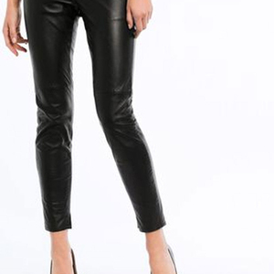 Pantalones de Invierno para Mujer, de Cuero Genuino y Lona, con Frente Plano, Impermeables, Transpirables y Ecológicos, Color Sólido, Precio al por Mayor - Product Image 6