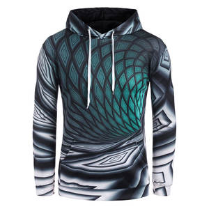 Sweat à capuche pour homme en sublimation, vêtements de sport, design personnalisé, respirant, séchage rapide, tissu en polyester, OEM ODM, logo personnalisé, vente en gros - Product Image 1