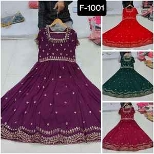 Nouveau Designer Femmes Porter Prêt à Porter Fantaisie Broderie Zari Paillettes Robes De Travail et Salwar Kameez Costume pour Mariage Festival Porter - Product Image 5