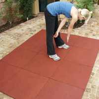 Dalles de sol en caoutchouc ATYAPI pour gymnastique intérieure/extérieure, tapis de sol pour aire de jeux, couleur personnalisée, respectueux de l'environnement AT-FP02
