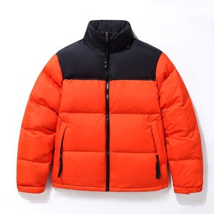 Custom Canvas Puffer Jacket for <b>Men</b> and Women Winter Outdoor Waterproof Windproof Front Logo <b>Padded</b> Coat - Product Image 3