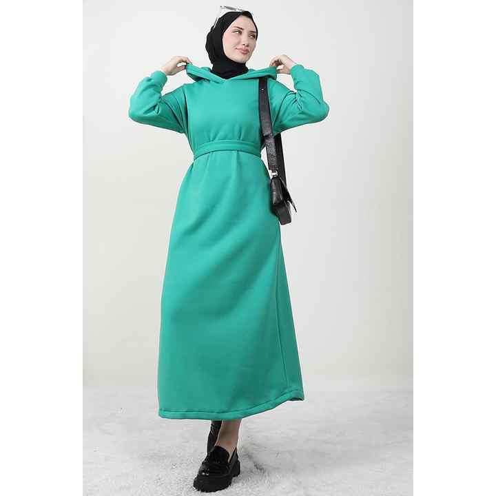 Hooded Shawl Dress