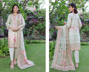 Collection de luxe de Ssumaira's BIN HAMEED RIMSHIKA chemise de pelouse brodée imprimée numérique indienne pakistanaise dames Salwar Kameez - Product Image 1