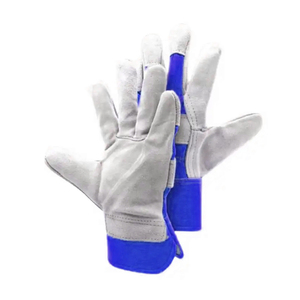Guantes de trabajo de cuero de vaca dividido para hombre de primera calidad 2025, forro polar de algodón reforzado para protección de manos, seguridad primero. - Product Image 6