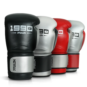 Los últimos guantes de boxeo de cuero de vaca genuino, guantes de Kick Boxing estampados para mujeres y hombres, guantes de lucha MMA con logotipo personalizado de alta calidad 2024 - Product Image 1
