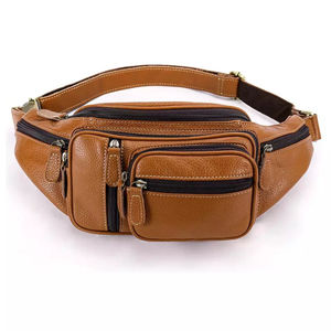 Bolso bandolera de piel sintética para hombre, novedad a la moda al por mayor, bolso ligero para auriculares en la parte delantera del pecho, bolso de piel auténtica con cremallera para el día a día - Product Image 3
