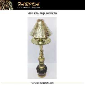 Shisha egipcia de latón macizo pesado de lujo, Narguile Hookah, Sheesha para fumar con grabado profundo a mano y técnicas de laca - Product Image 5