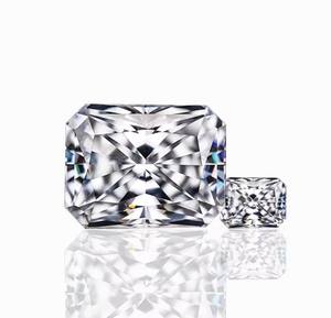 เพชรมอยส์ซาไนต์ประกายเพชรเม็ด VVS1อัญมณีวิบวับขนาด7*10มม. ได้รับการรับรองจากกราสำหรับเครื่องประดับหมั้นเจ้าสาว - Product Image 5