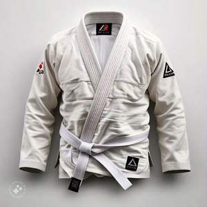 BJJ GI ชุดยูนิฟอร์มยูโดทำจากผ้าฝ้ายคุณภาพสูงสำหรับทั้งชายและหญิงชุดออกกำลังกายโลโก้ตามสั่งชุดศิลปะการต่อสู้มีบริการ OEM - Product Image 2