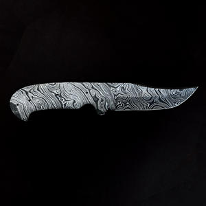 Cuchillo de caza de acero de Damasco personalizable 2024, hoja en blanco fija de alta durabilidad, garantía de 3 años, fabricantes de cuchillos para manualidades DIY - Product Image 3