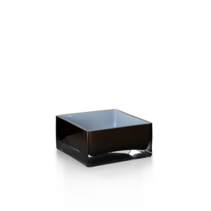 Elegante <span class=keywords><strong>Vaso</strong></span> Rettangolare <span class=keywords><strong>in</strong></span> Vetro Marrone Fumé e Bordeaux, Contenitore per <span class=keywords><strong>Fiori</strong></span> per Arredamento Moderno del Soggiorno - Product Image 6