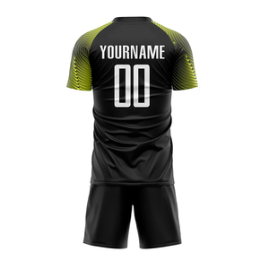 Ensembles de maillots de football sublimés 100% polyester, légers, respirants, antibactériens, extensibles, manches courtes, pour l'entraînement estival - Product Image 6