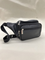 Sac banane en cuir véritable, forme baril, élégant, pratique, imperméable, durable, résistant aux déchirures, unisexe, pour usage extérieur