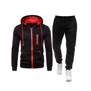 Ensemble de jogging pour hommes en coton 100% respirant et écologique, taille plus, survêtement de sport, logo personnalisé, maternité, hiver - Product Image 3