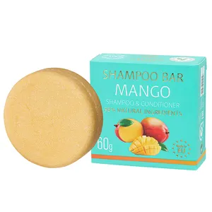 Organic Solid Sulfate Free Shampoo Bar Conditioner 100% Travel Size Hair Soap Moisturizer 2-IN-1 for All Hair Types