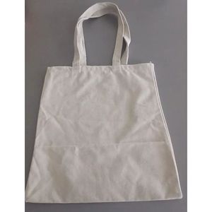 ถุงผ้าฝ้ายธรรมดาขนาดกลาง รับน้ำหนักได้ 5 กก. เป็นมิตรกับสิ่งแวดล้อม ใช้ซ้ำได้ พิมพ์ลายโฆษณาได้ตามต้องการ ถุงอเนกประสงค์สำหรับใส่ของขวัญ - Product Image 1