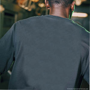 T-shirt décontracté pour homme en jersey délavé à l'acide, 100% coton, taille oversize - Product Image 4