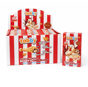 Chocolate Tabby Crunch a granel, 50g cada uno, 12 piezas por caja expositora, 24 cajas por estuche, para mostradores de supermercados - Product Image 3